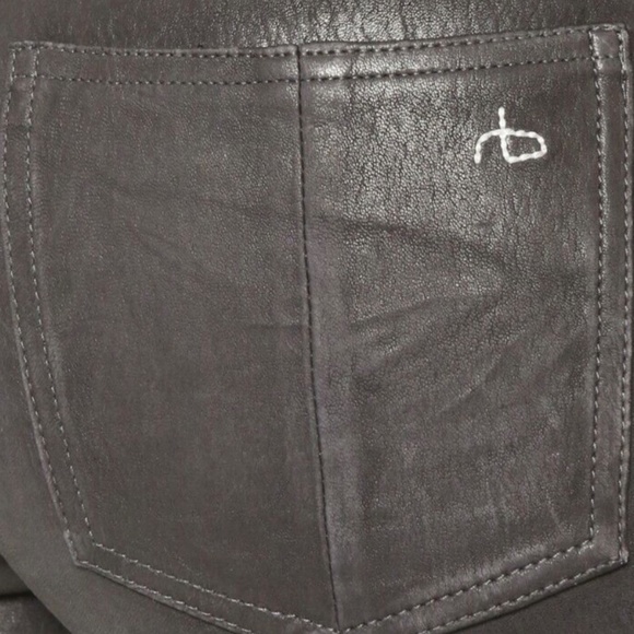 Rag and Bone Skinny Leather Jeans - Picture 7 of 7